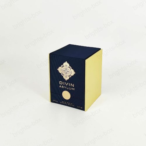 Custom Logo Print Blue Luxury Gift Paper Boxs | Wholesale from Hangzhou Bright Packaging