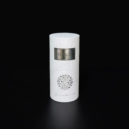 Cylinder box Chinese manufacturer Perfume Paper packaging Silver Hot stamping Embossing UV