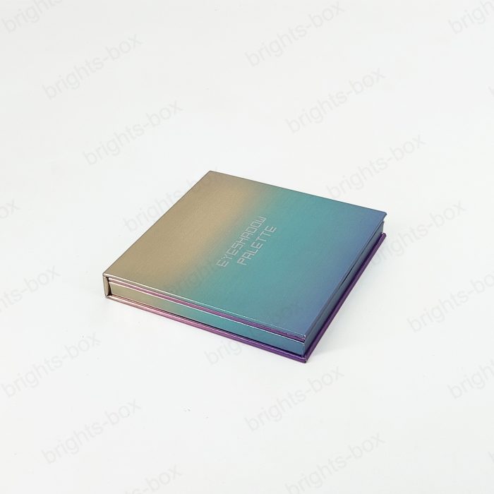 Eyeshadow palette Chinese manufacturer Paper packaging Hot stamping Drip Varnishing Metallic Mirror