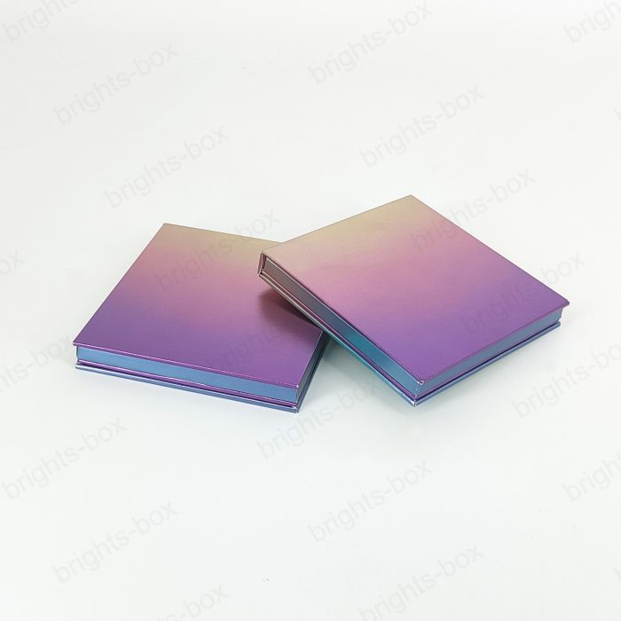 Eyeshadow palette Chinese manufacturer Paper packaging Hot stamping Drip Varnishing Metallic Mirror