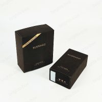 Paper tuck end box Chinese manufacturer Perfume packaging Gold Hot stamping Embossing flocking