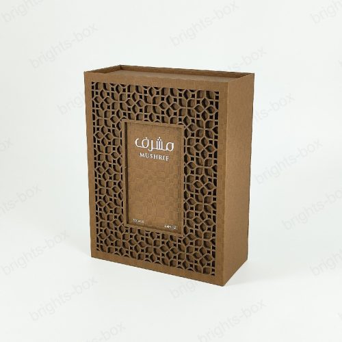 Wholesale Custom Perfume Bottle Packaging Set Gift Box Custom Silver Stamping Perfume Box