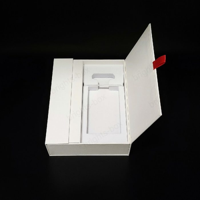Custom High-end Luxury White Art Paper Book Shape Boxes - Wholesale Packaging Solutions
