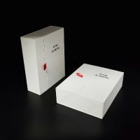 Custom High-end Luxury White Art Paper Book Shape Boxes - Wholesale Packaging Solutions