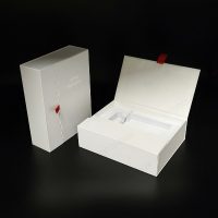Custom High-end Luxury White Art Paper Book Shape Boxes - Wholesale Packaging Solutions