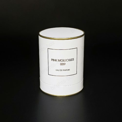 Cylinder Chinese manufacturer Perfume Paper packaging Hot stamping Glossy Varnishing