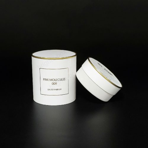 Cylinder Chinese manufacturer Perfume Paper packaging Hot stamping Glossy Varnishing