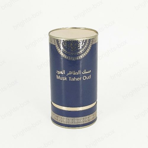 Cylinder box Chinese manufacturer Perfume Paper packaging Hot stamping Glossy Varnishing UV