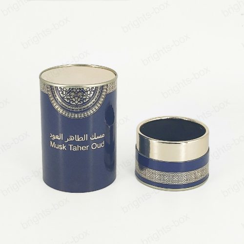 Cylinder box Chinese manufacturer Perfume Paper packaging Hot stamping Glossy Varnishing UV