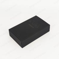 Folding Card box Chinese manufacturer Perfume Paper packaging Black Gold Hot stamping Embossing UV