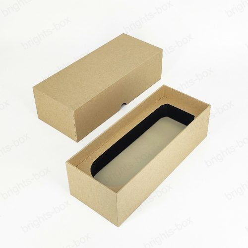 High-Quality Custom cardboard Kraft paper packaging fabric cover gift luxury Rigid box For Perfume Oil