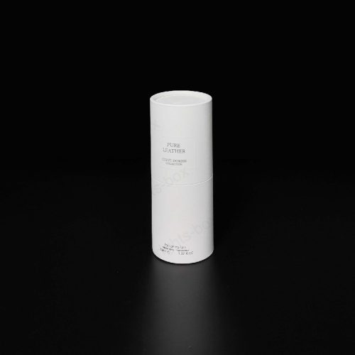 Paper Packaging Embossed UV Coating Black Hot Stamping Cylinder Boxes for Perfume Cosmetic Gift luxury Certified Factory Customizable