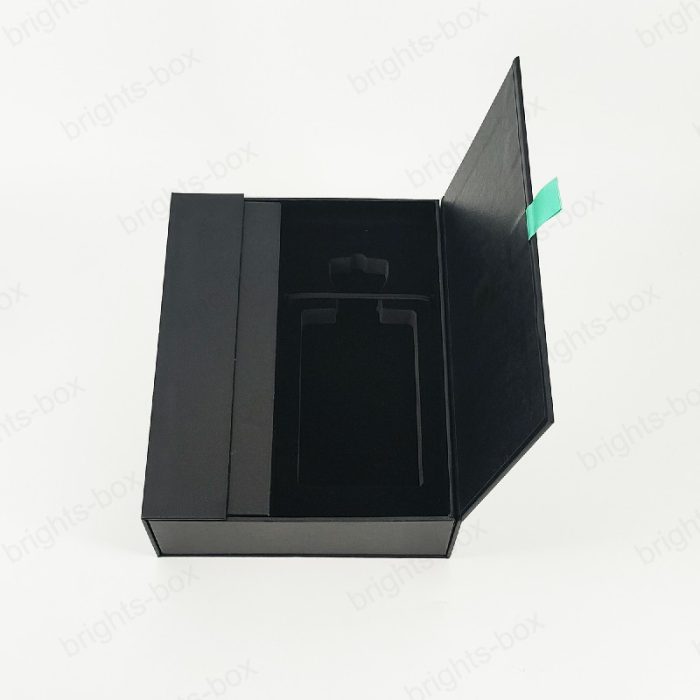 Custom High-end Luxury Black Art Paper Book Shape Boxes - Wholesale Packaging Solutions