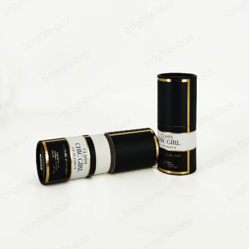 Paper Packaging PANTONE Printing Matt Lamination Gold Hot Stamping Cylinder Boxes for Perfume Cosmetic Gift luxury Certified Factory Customizable