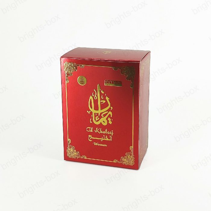 Paper tuck end box Chinese manufacturer Perfume packaging Hot stamping Embossing UV Glossy Lamination High quality