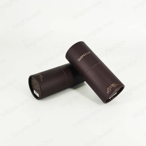 Perfume Gift Cosmetic Cylinder Box Pantone Printing Gold Hot Stamping E Flute Inner Certified Bright Factory Customizable