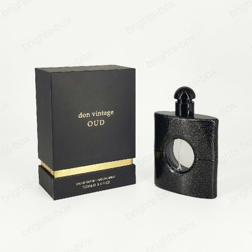 Rigid box Chinese manufacturer Perfume Paper Packaging Soft Touch Lamination Gold Hot stamping Embossing High quality Advanced craftsmanship Experienced team