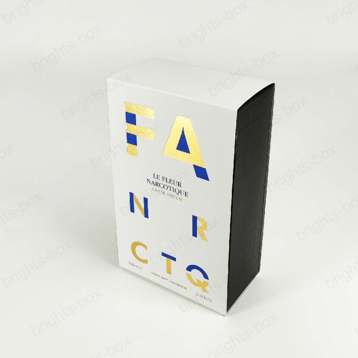 Tuck End Boxes Special Paper Soft Sanding Gold Hot Stamping for Perfume Gift Packaging luxury Certified Factory Customizable
