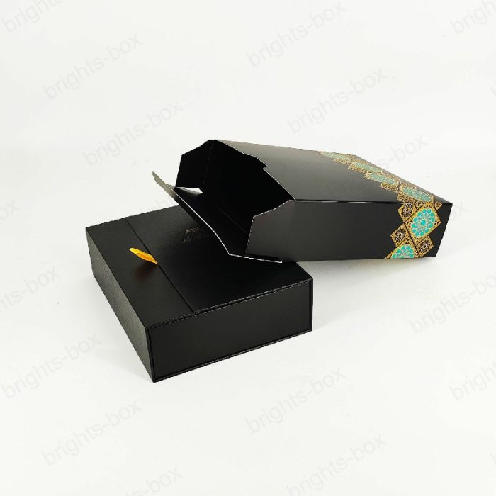 Custom High-End Luxury Black Art Perfume Packaging