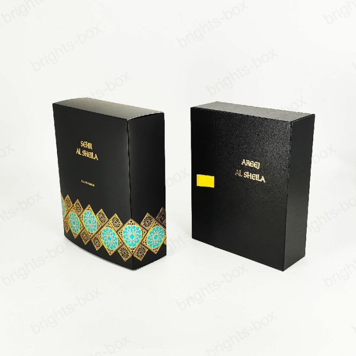 Custom High-End Luxury Black Art Perfume Packaging