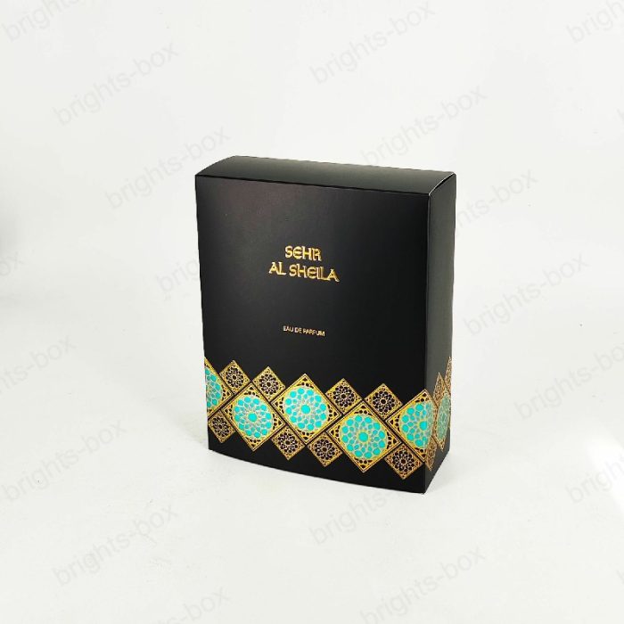 Custom High-End Luxury Black Art Perfume Packaging