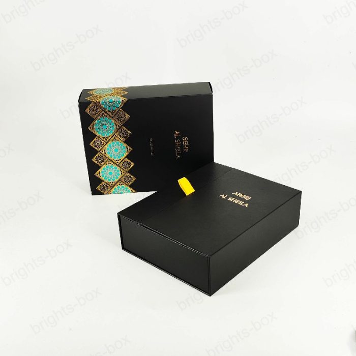 Custom High-End Luxury Black Art Perfume Packaging