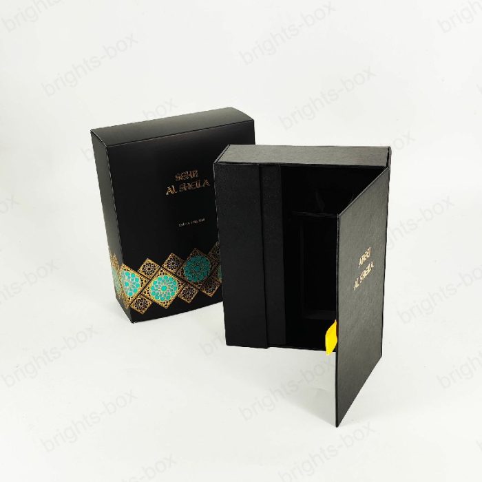 Custom High-End Luxury Black Art Perfume Packaging