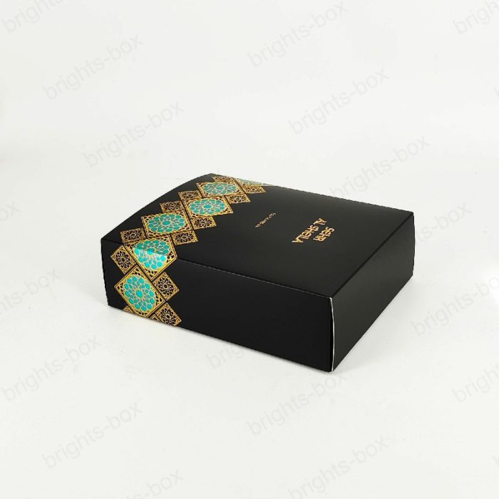 Custom High-End Luxury Black Art Perfume Packaging