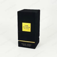 Custom Design Luxury Flocking Black Perfume Paper Gift boxes - Wholesale Packaging Solutions