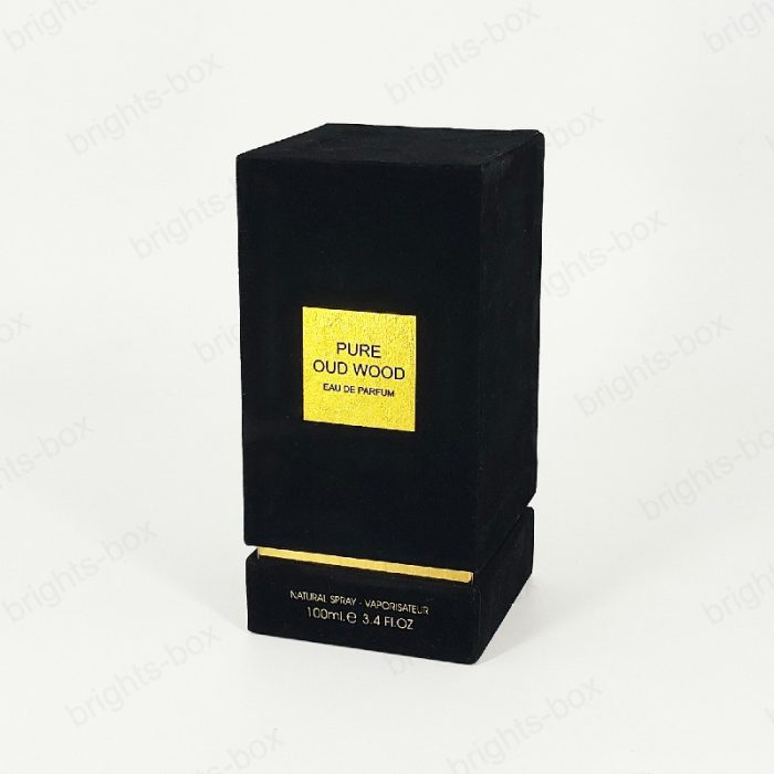 Custom Design Luxury Flocking Black Perfume Paper Gift boxes - Wholesale Packaging Solutions