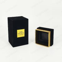 Custom Design Luxury Flocking Black Perfume Paper Gift boxes - Wholesale Packaging Solutions