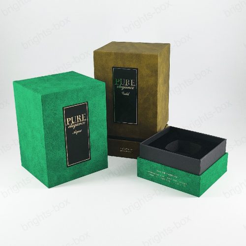 Rigid box Chinese manufacturer Special Paper Perfume packaging Hot stamping Sticker High quality