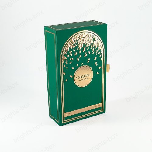 Factory Custom Luxury Gold Foil Logo Perfume Oil Bottle Gift Paper Packaging Boxes