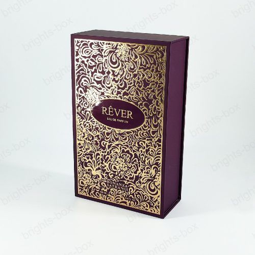 High-Quality Custom Luxury Perfume Paper Packaging Boxes Gold Hot Stamping Rigid Box