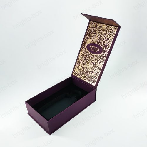 High-Quality Custom Luxury Perfume Paper Packaging Boxes Gold Hot Stamping Rigid Box