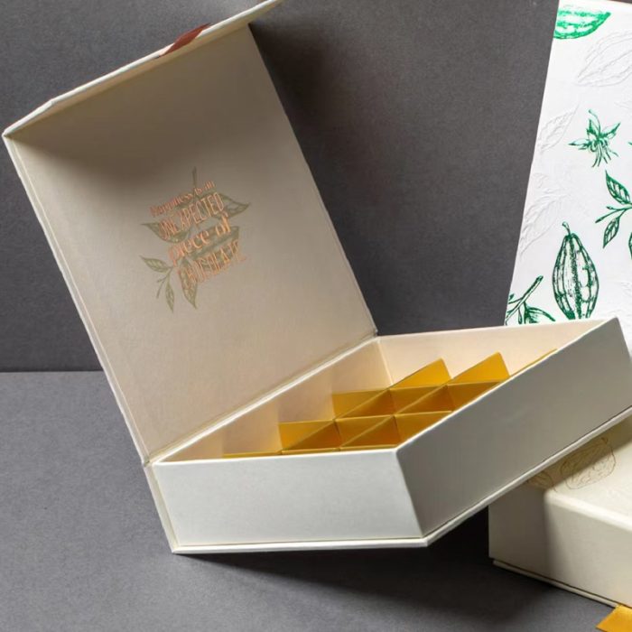 High-Quality Custom Luxury Chocolate Paper Box With Large Divider