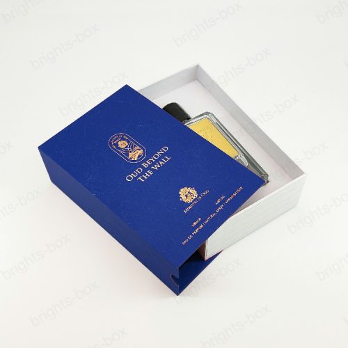 Drawing box Chinese manufacturer Perfume packaging Gold Hot stamping Embossing High quality
