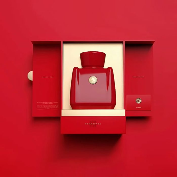 Hot Sale Gold Foil Perfume Box Rabic Design