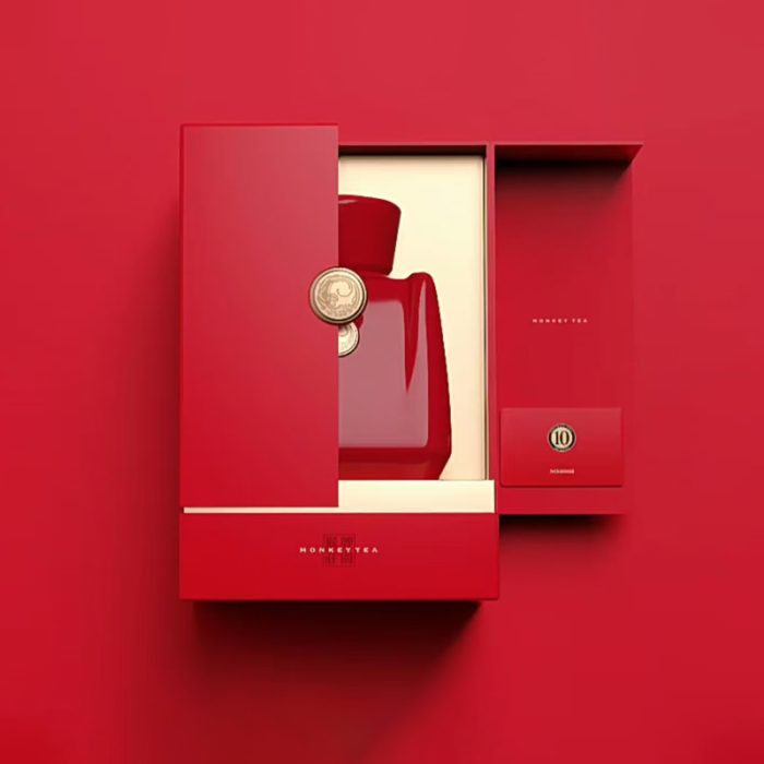 Hot Sale Gold Foil Perfume Box Rabic Design